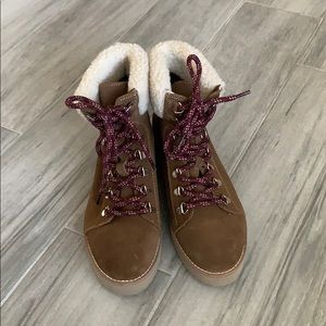 Sam Edelman Franc faux shearling boots in toffee